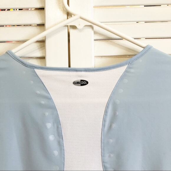 Adidas Light Blue Exercise Clima Cool T Shirt - Picture 6 of 6